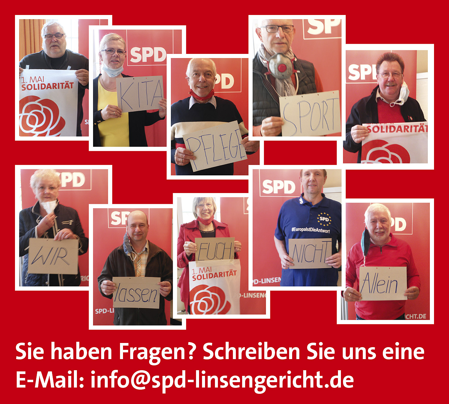 Sie haben Fragen? Schreiben Sie uns eine E-Mail: info@spd-linsengericht.de